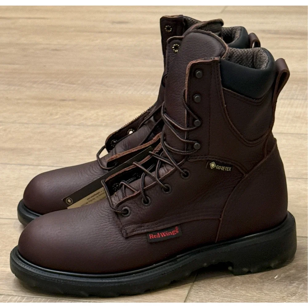 RED WING 914 MENS 8-INCH GORE-TEX WATERPROOF SOFT TOE SUPER SOLE 2.0 BOOTS 9.5 D